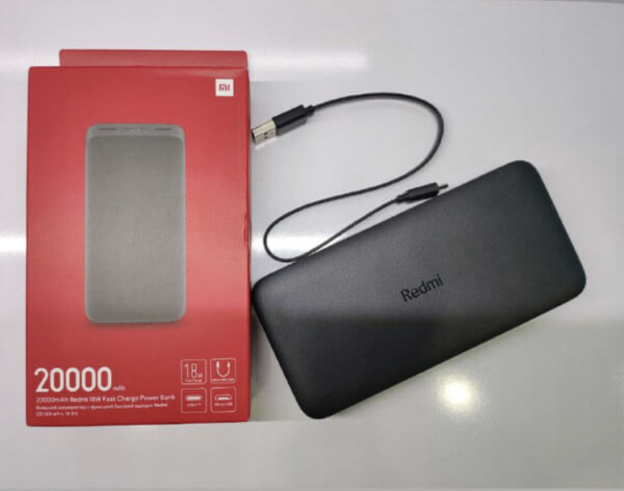 پاوربانک 18 وات شیائومی مدل Redmi PB200LZM ظرفیت 20000 میلی آمپر ساعت